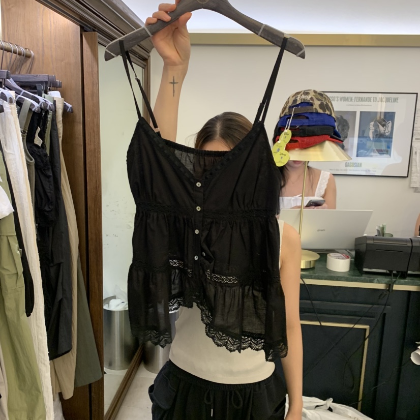 VIRKIN韓國東大門直郵女士新品時尚推薦吊帶背心不對稱無袖VIRKIN吊帶/背心圖色2