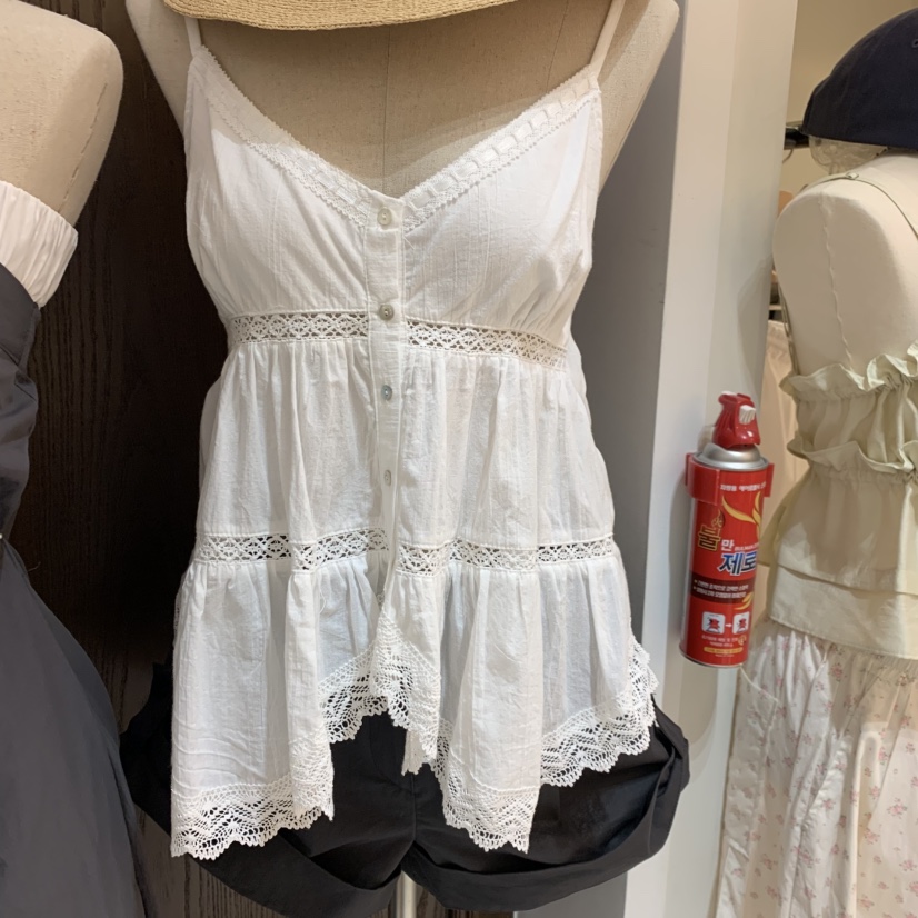 VIRKIN韓國東大門直郵女士新品時尚推薦吊帶背心不對稱無袖VIRKIN吊帶/背心圖色3