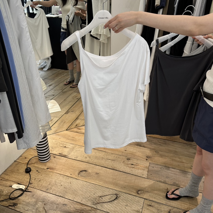 CREAM VILLA東大門實拍韓國女裝新品T恤CREAM VILLAT恤圖色1