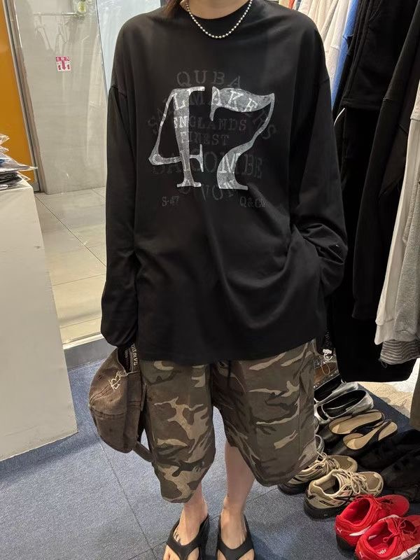 INBIBLE韓國直郵實拍女士新品時尚熱賣26夏季推薦長袖T恤INBIBLE長袖T恤