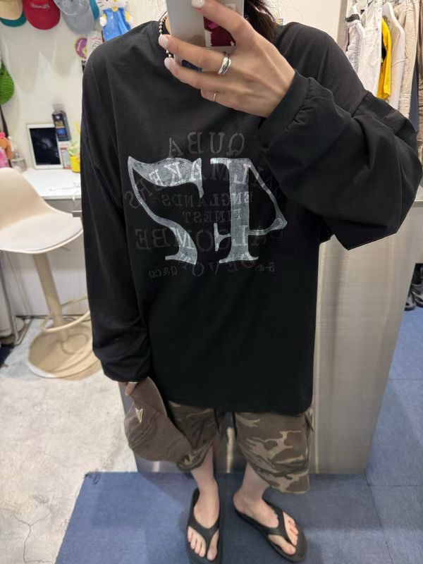 INBIBLE韓國直郵實拍女士新品時尚熱賣26夏季推薦長袖T恤INBIBLE長袖T恤圖色3