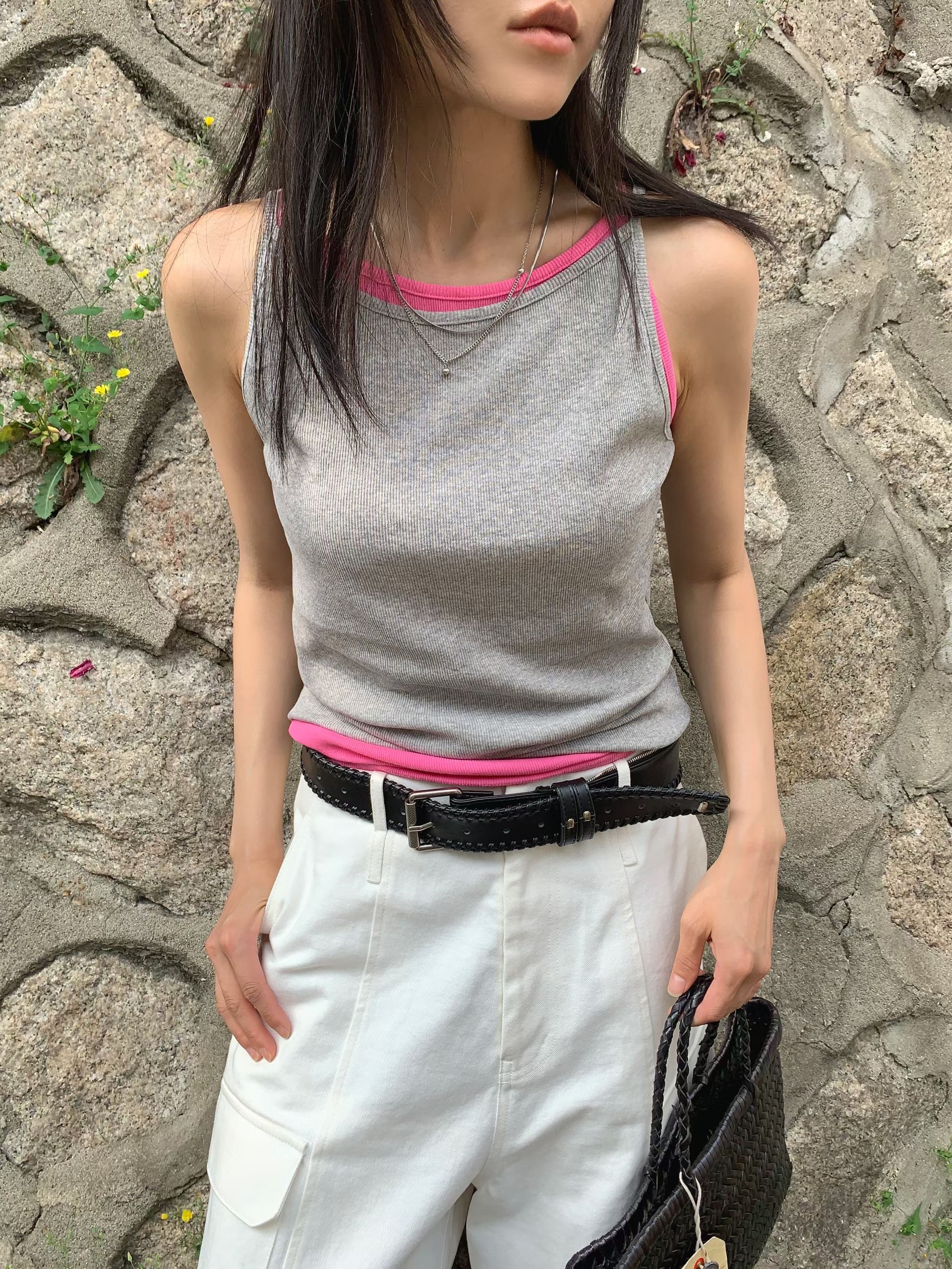 ACRE東大門實拍韓國女裝新品推薦熱賣吊帶背心不含內搭無袖ACRE吊帶/背心圖色4