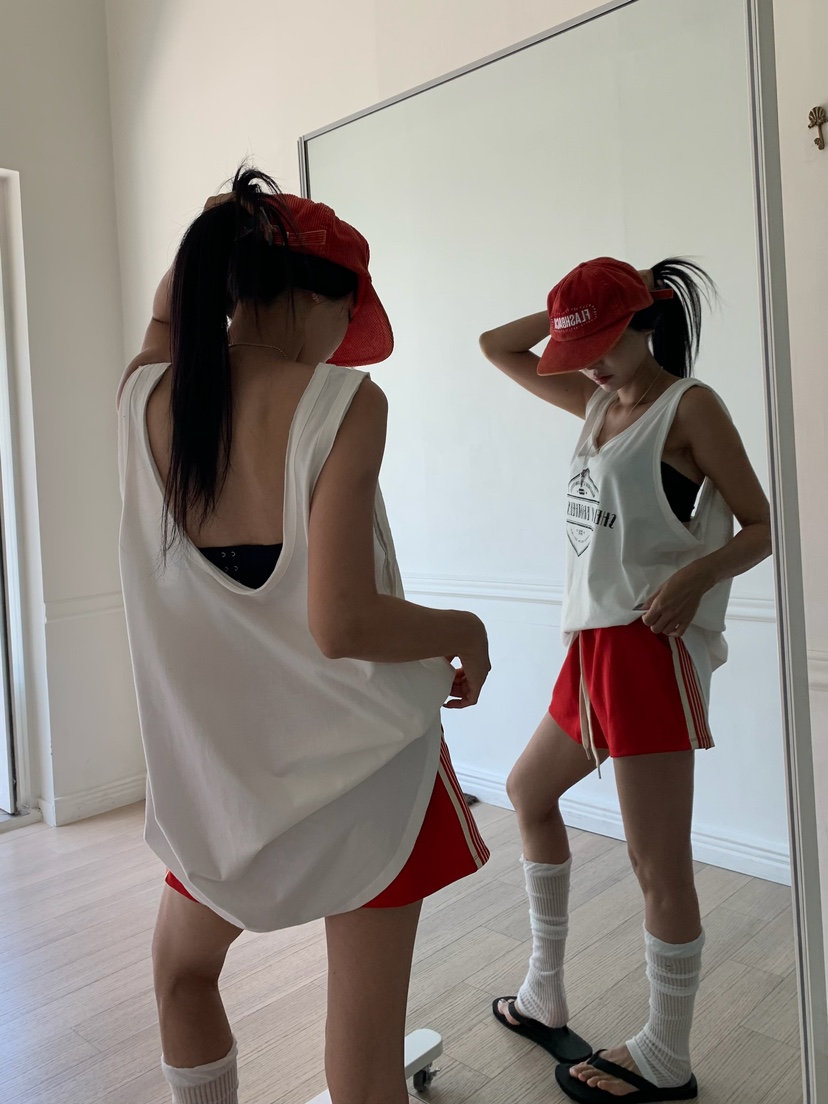 BADCALM韓國東大門代購女裝新品休閑時尚推薦26夏季吊帶背心BADCALM吊帶/背心