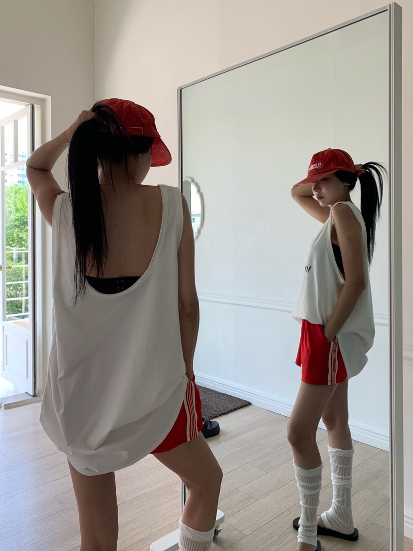 BADCALM韓國東大門代購女裝新品休閑時尚推薦26夏季吊帶背心BADCALM吊帶/背心