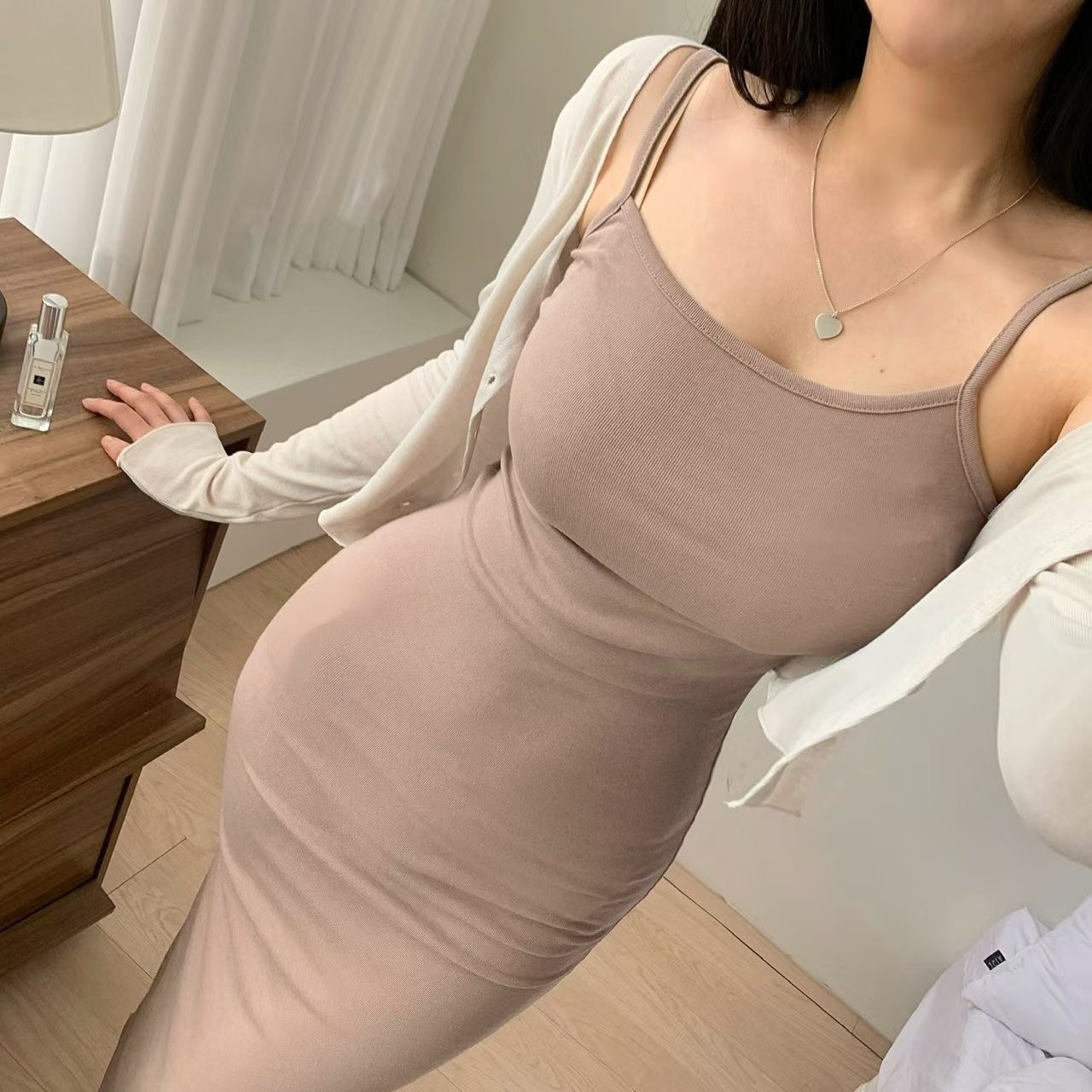 PUDDING韓國代購女士新款26夏季熱賣推薦時尚休閑連衣裙無袖PUDDING連衣裙