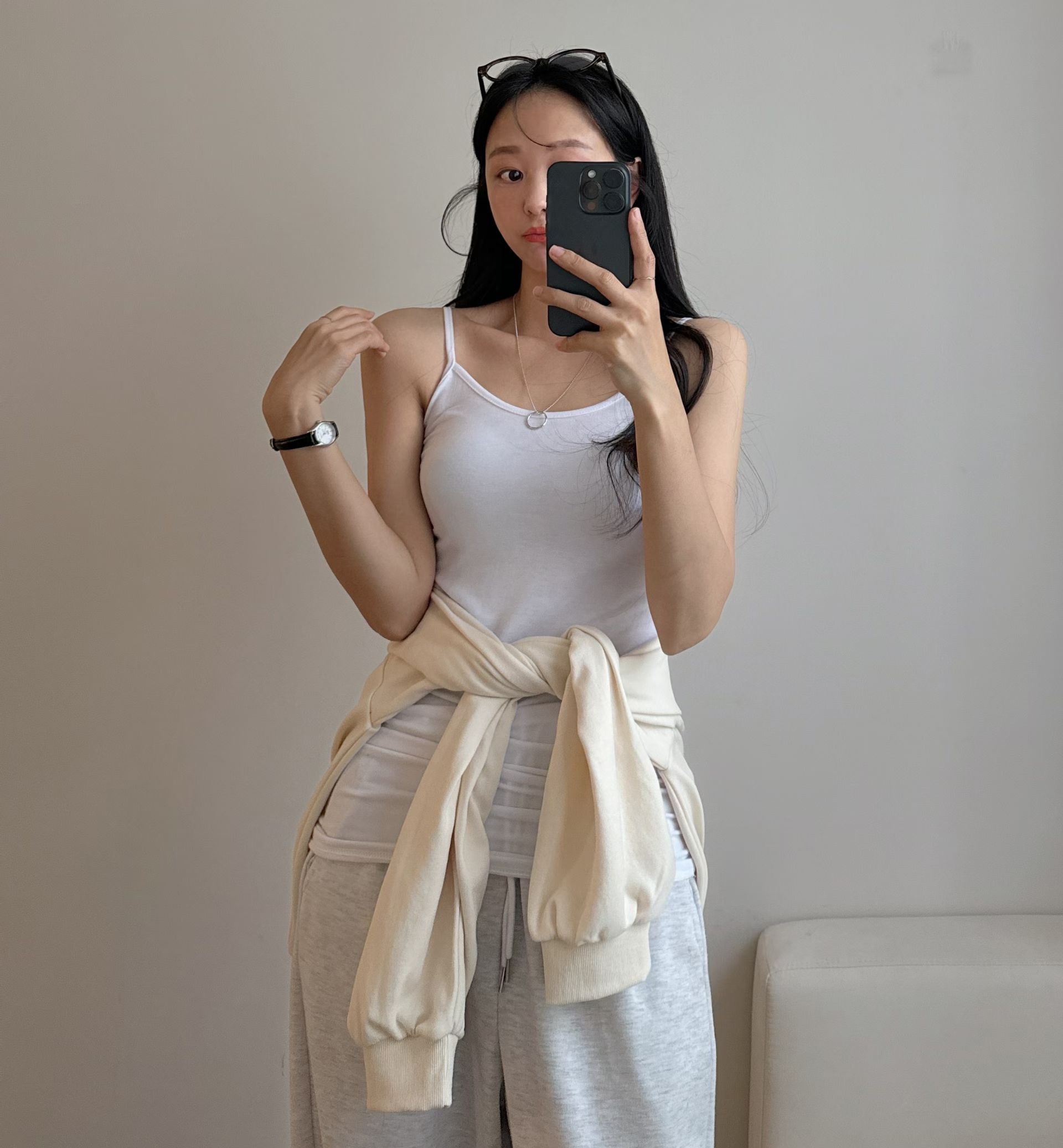 PUDDING韓國東大門直郵女士新款時尚吊帶背心多層無袖長款PUDDING吊帶/背心