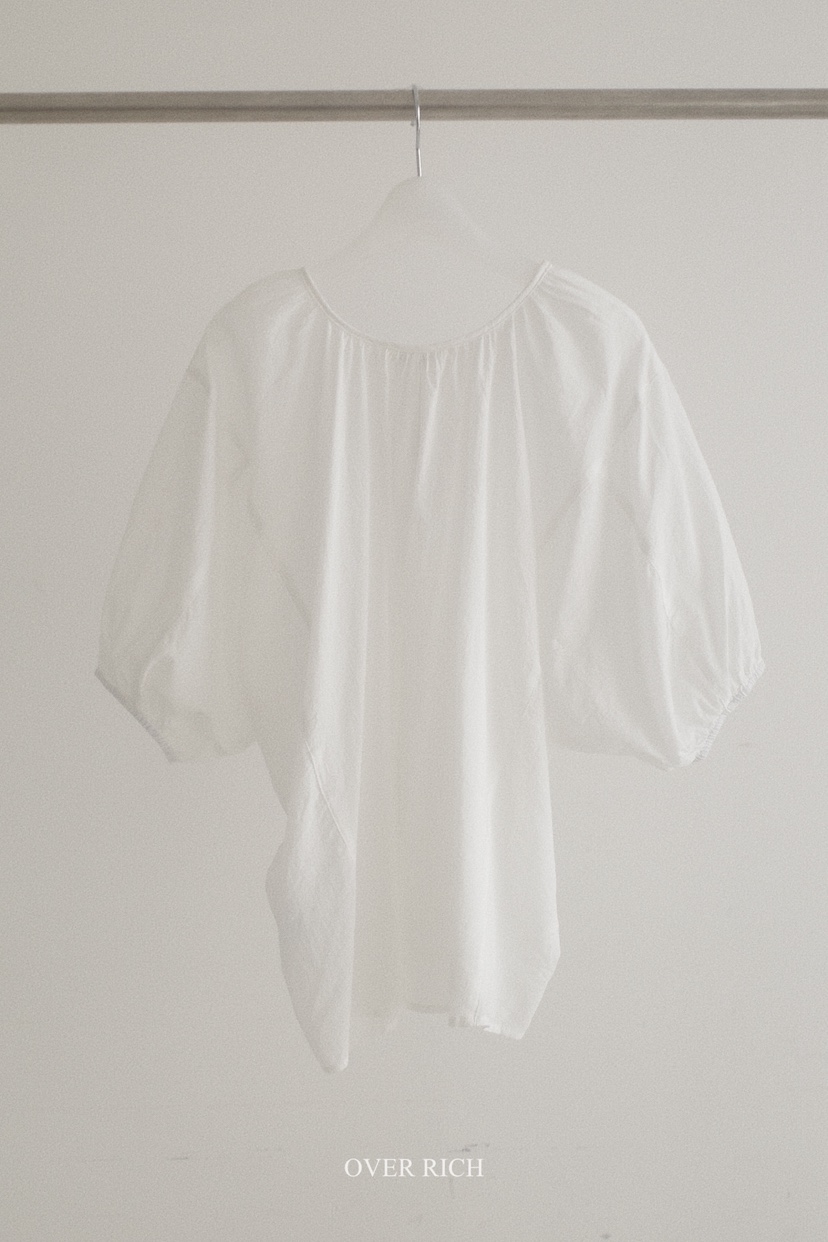 OVER RICH韓國直郵女裝新品26夏季人氣熱賣襯衫蕾絲衫寬松OVER RICH襯衫/蕾絲衫