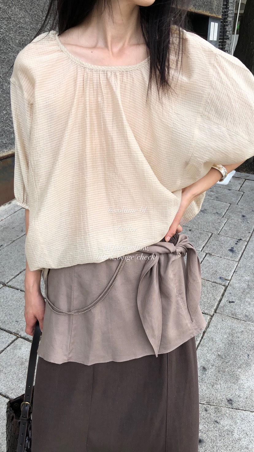 OVER RICH韓國直郵女裝新品26夏季人氣熱賣襯衫蕾絲衫寬松OVER RICH襯衫/蕾絲衫
