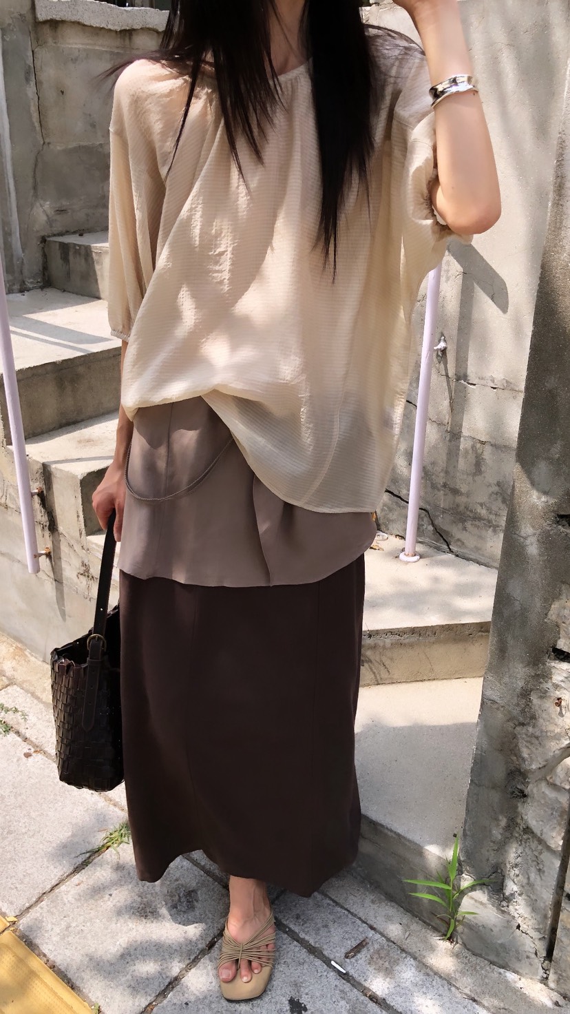 OVER RICH韓國直郵女裝新品26夏季人氣熱賣襯衫蕾絲衫寬松OVER RICH襯衫/蕾絲衫