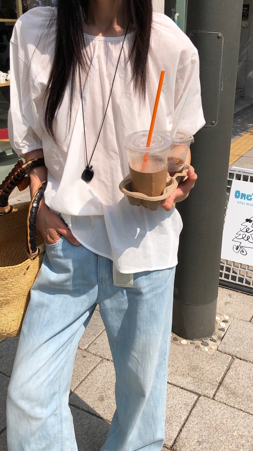 OVER RICH韓國直郵女裝新品26夏季人氣熱賣襯衫蕾絲衫寬松OVER RICH襯衫/蕾絲衫