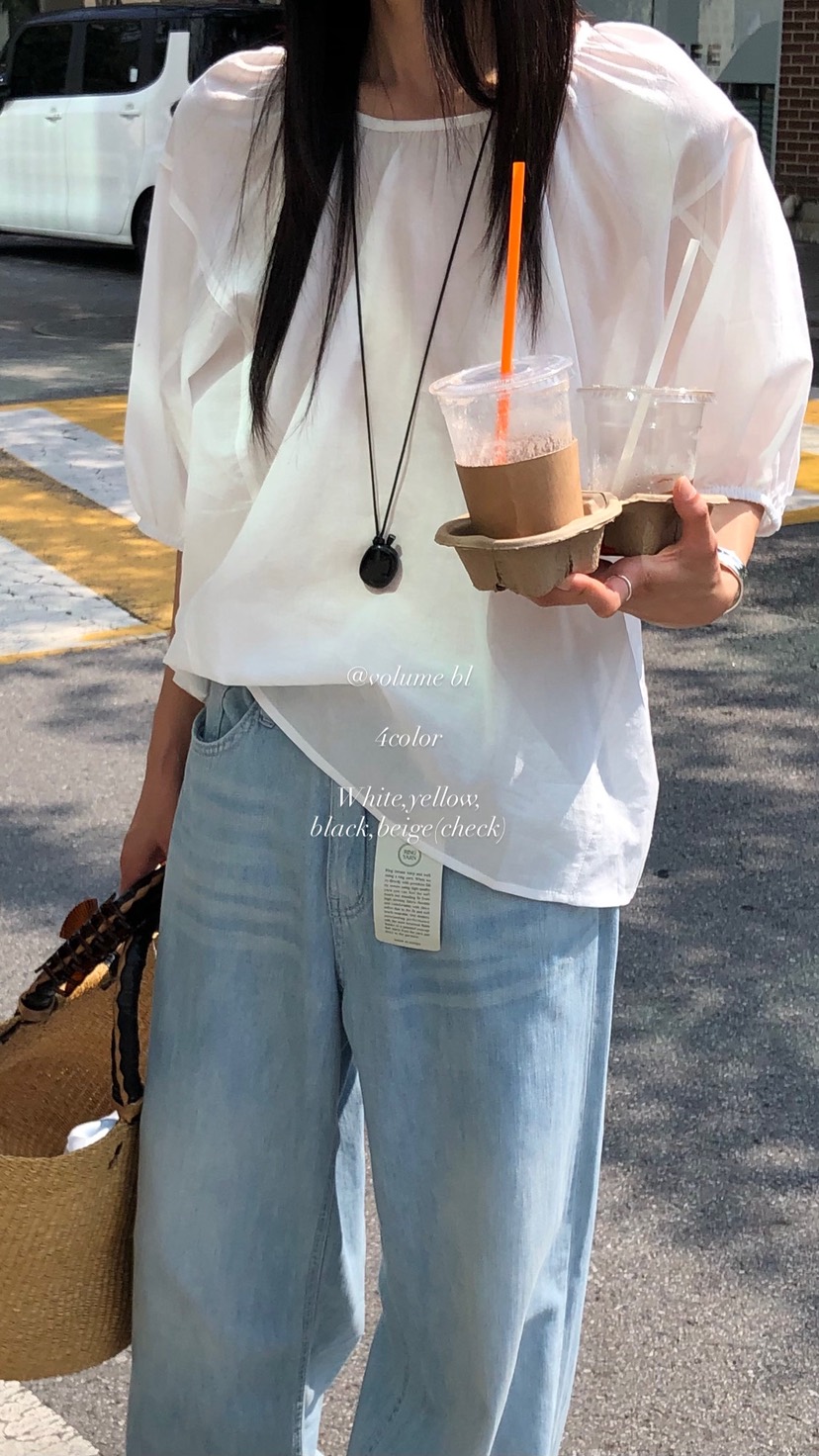 OVER RICH韓國直郵女裝新品26夏季人氣熱賣襯衫蕾絲衫寬松OVER RICH襯衫/蕾絲衫