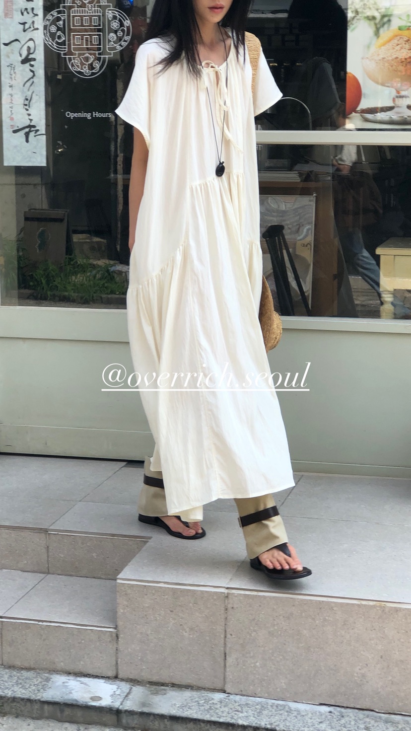 OVER RICH韓國直郵女士新品熱賣時尚休閑26夏季人氣連衣裙OVER RICH連衣裙