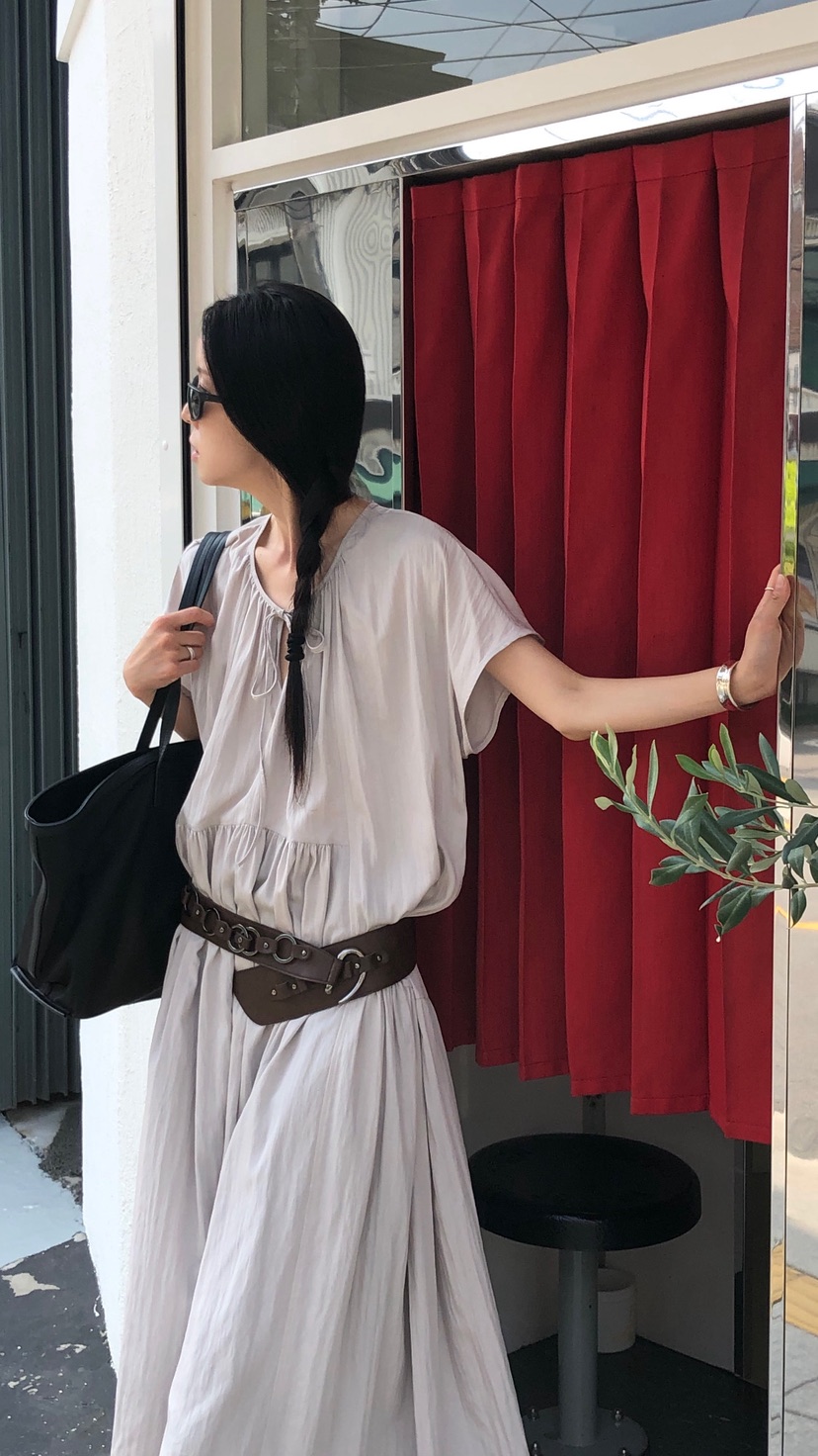 OVER RICH韓國直郵女士新品熱賣時尚休閑26夏季人氣連衣裙OVER RICH連衣裙