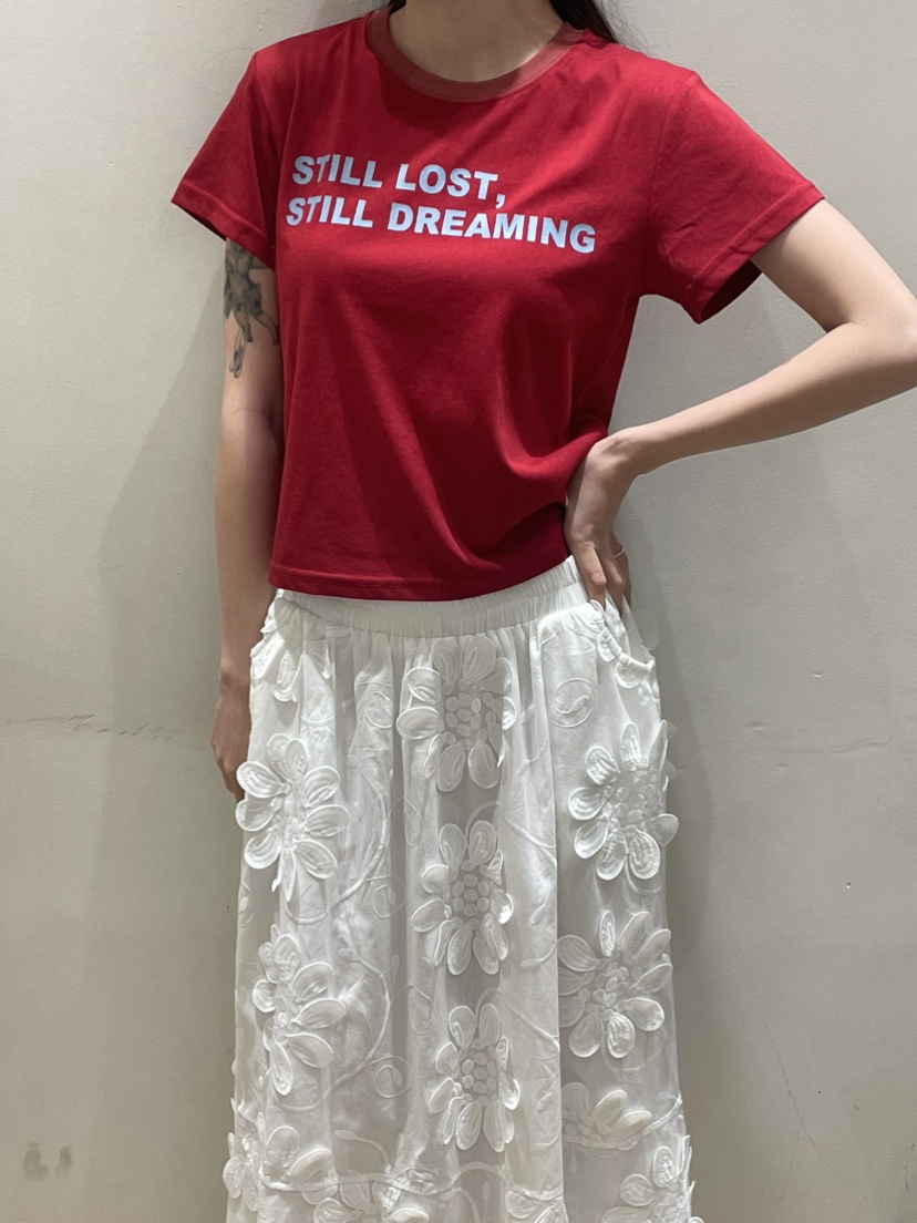 NEOUL韓國代購女裝新品休閑人氣時尚熱賣推薦26夏季T恤NEOUL/ahin雙領標簽T恤
