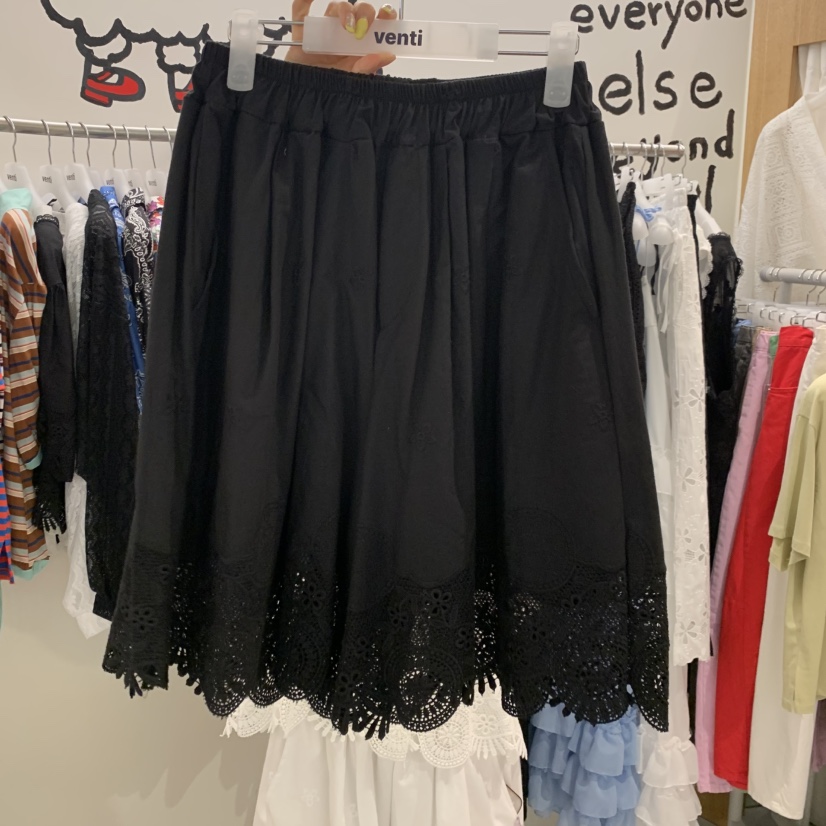 VENTI韓國直郵實拍女裝新品推薦休閑人氣熱賣時尚短褲蕾絲VENTI短褲圖色1