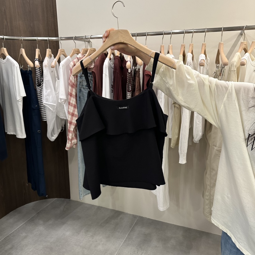 URBANSTORY/REMAKING韓國東大門代購女士新品熱賣吊帶背心亞麻無袖Remaking/URBANSTORY吊帶/背心