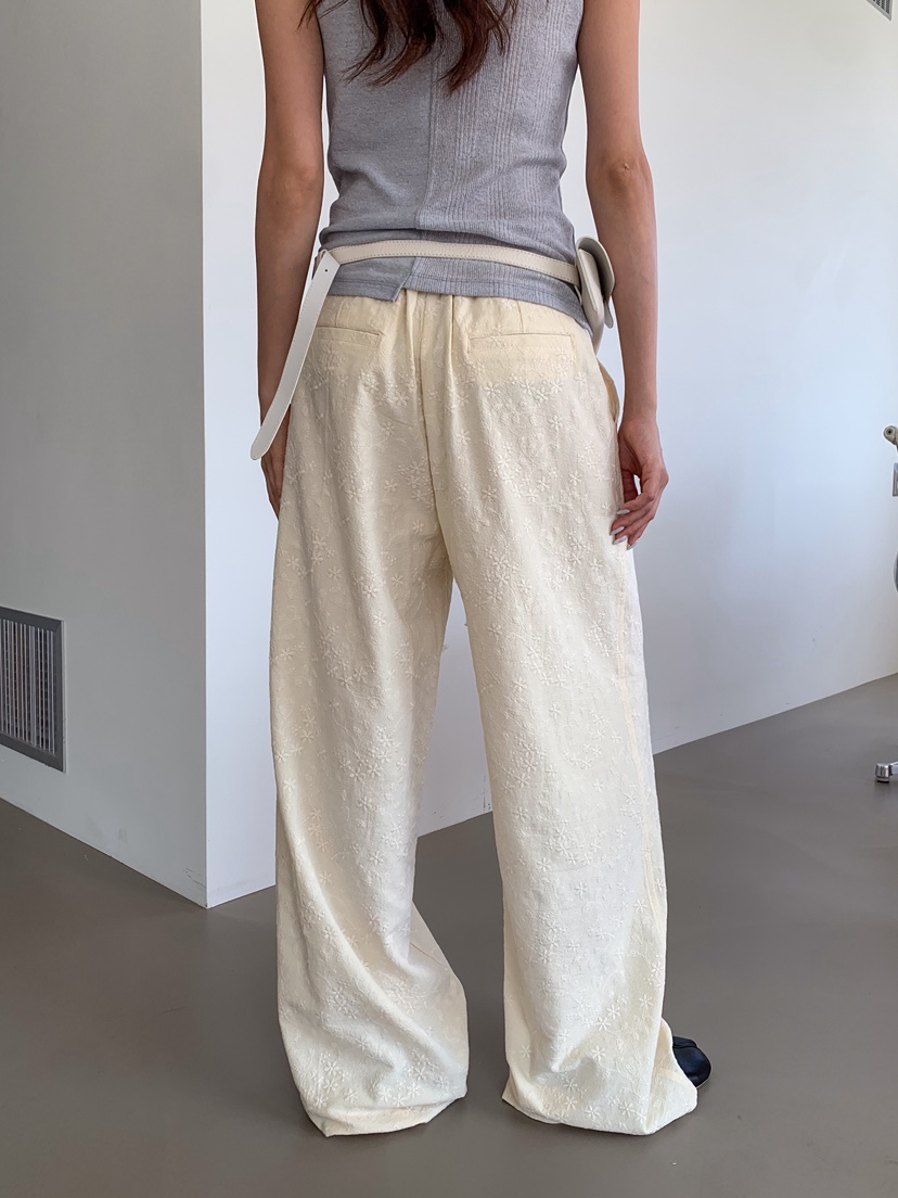 WEARABLE-L韓國代購女士新品熱賣休閑26夏季人氣休閑褲花朵WEARABLE休閑褲