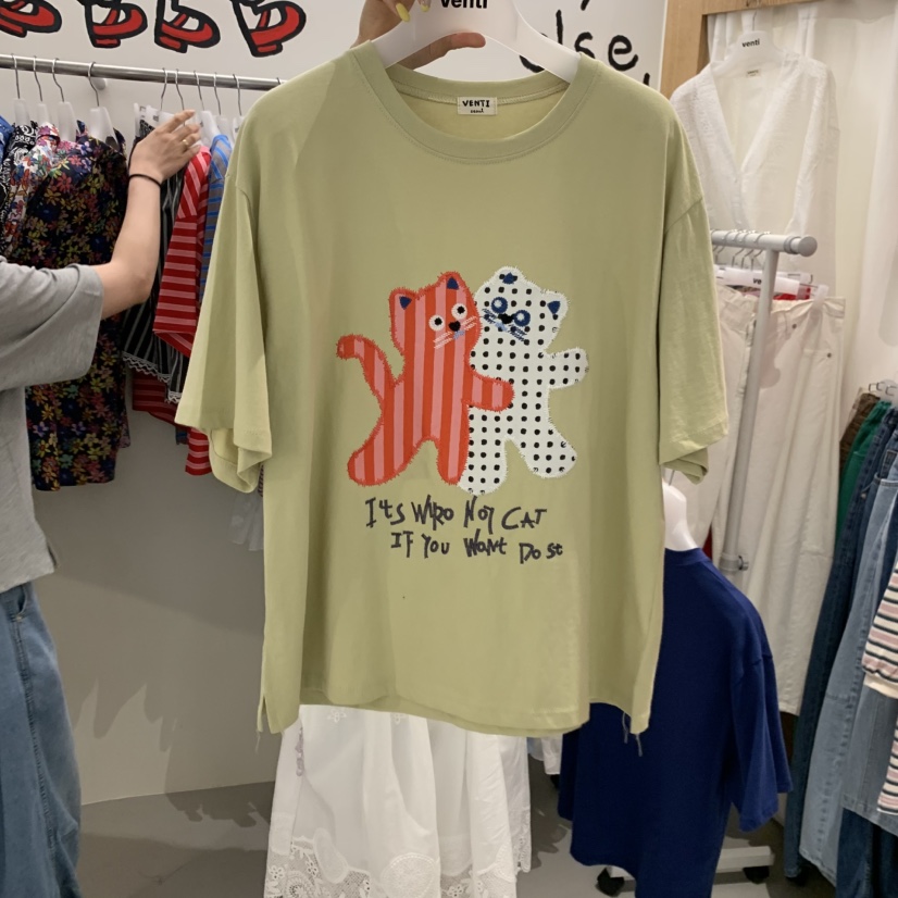 VENTI韓國代購女士新品休閑人氣26夏季熱賣推薦時尚T恤VENTIT恤圖色2