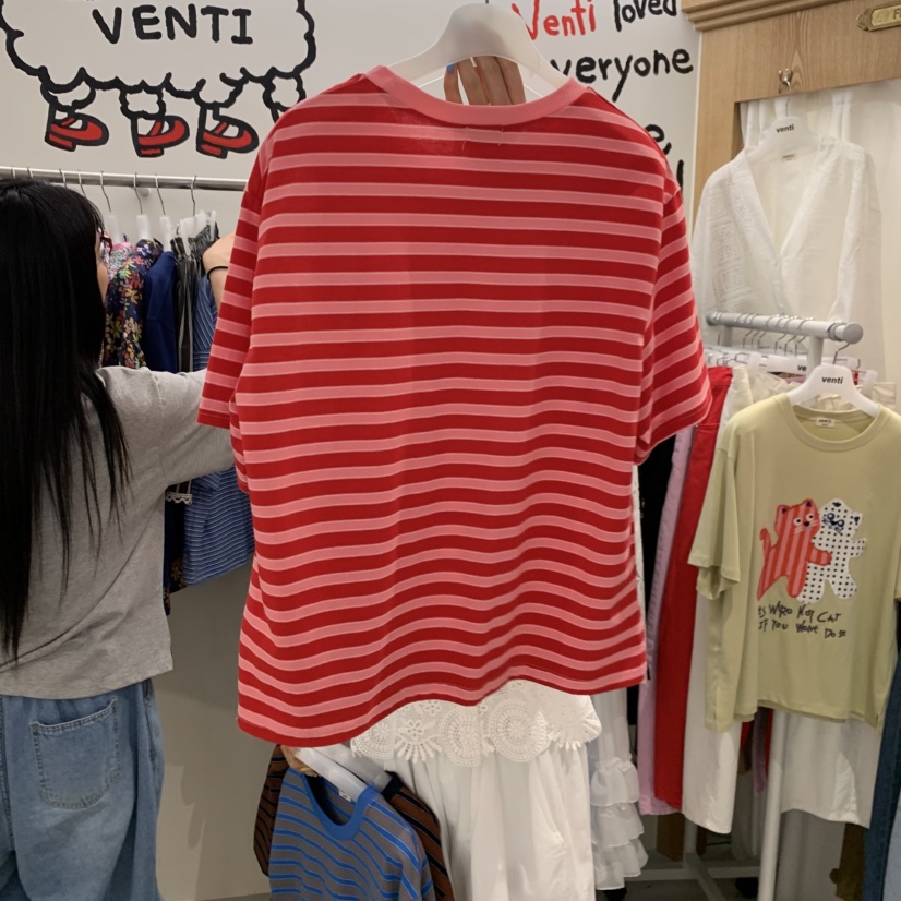 VENTI韓國直郵女士新款人氣26夏季熱賣推薦休閑時尚T恤VENTIT恤
