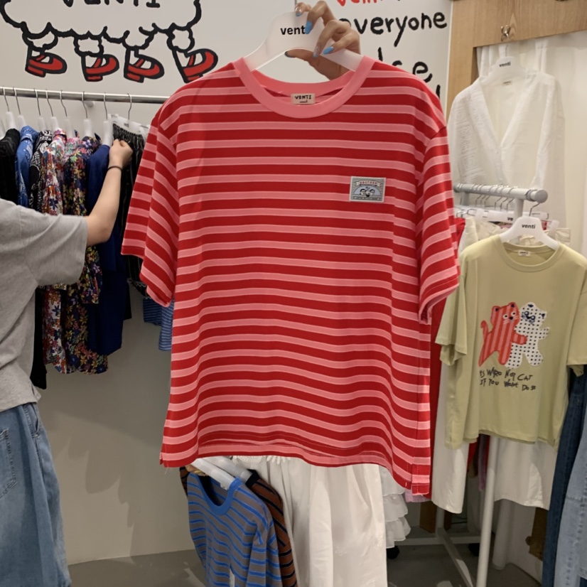 VENTI韓國直郵女士新款人氣26夏季熱賣推薦休閑時尚T恤VENTIT恤圖色1