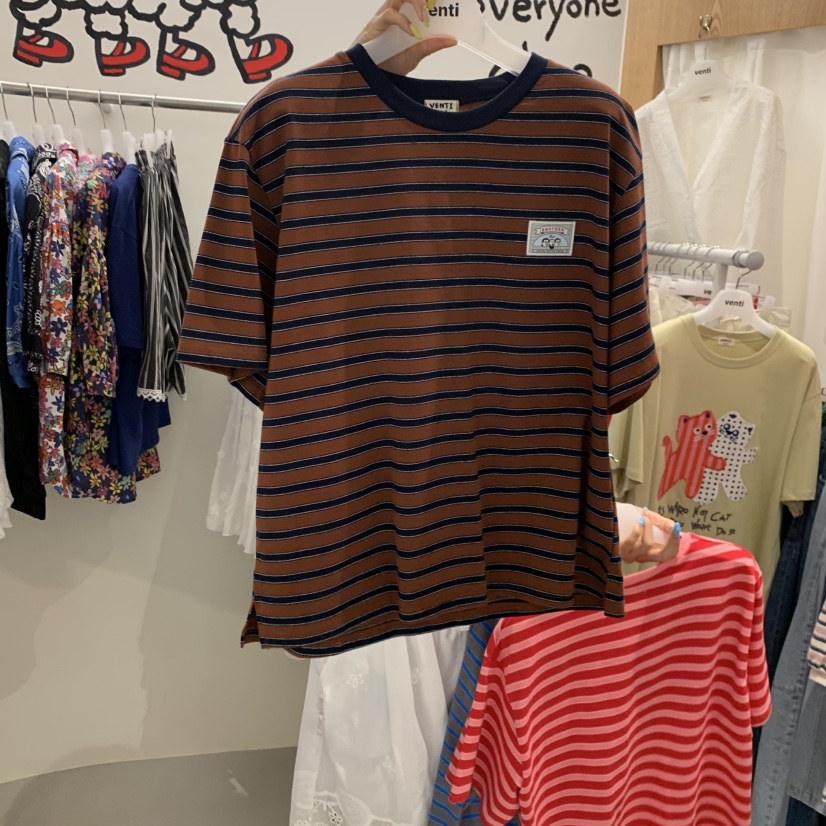 VENTI韓國直郵女士新款人氣26夏季熱賣推薦休閑時尚T恤VENTIT恤圖色3