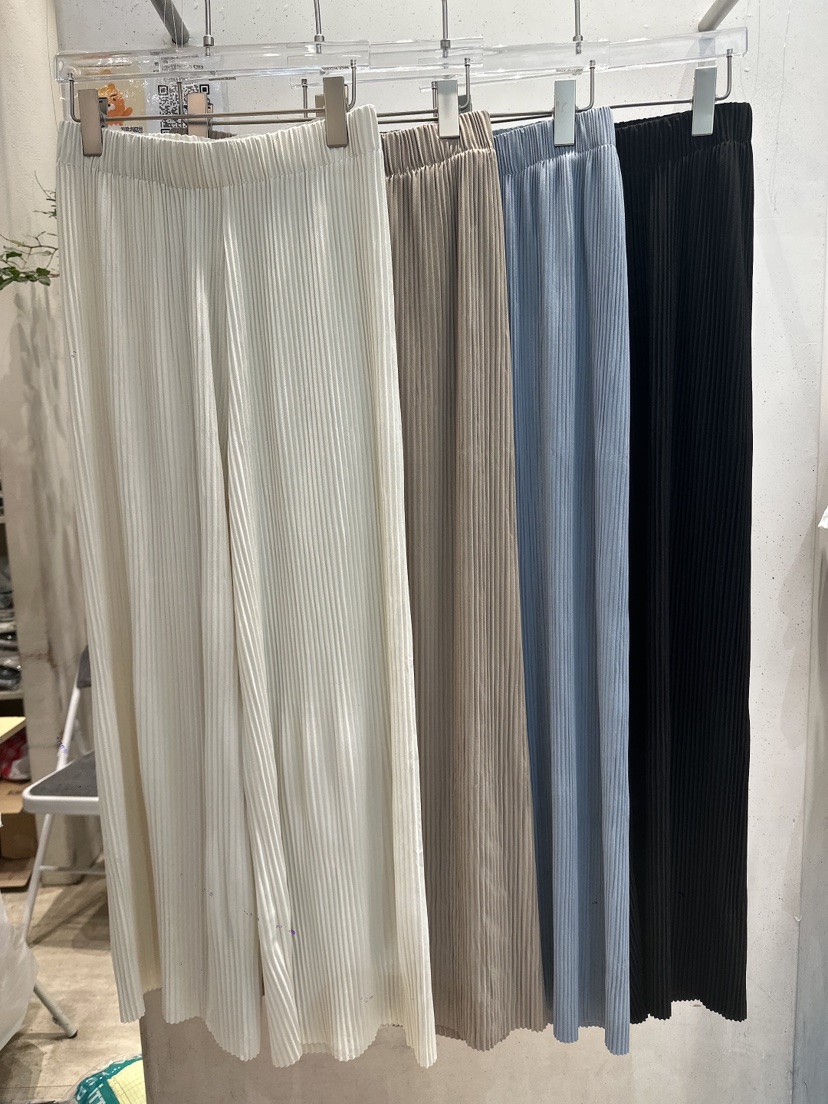 MONGDDANG韓國直郵女士新品人氣休閑26夏季時尚休閑褲褶裥MONGDDANG休閑褲