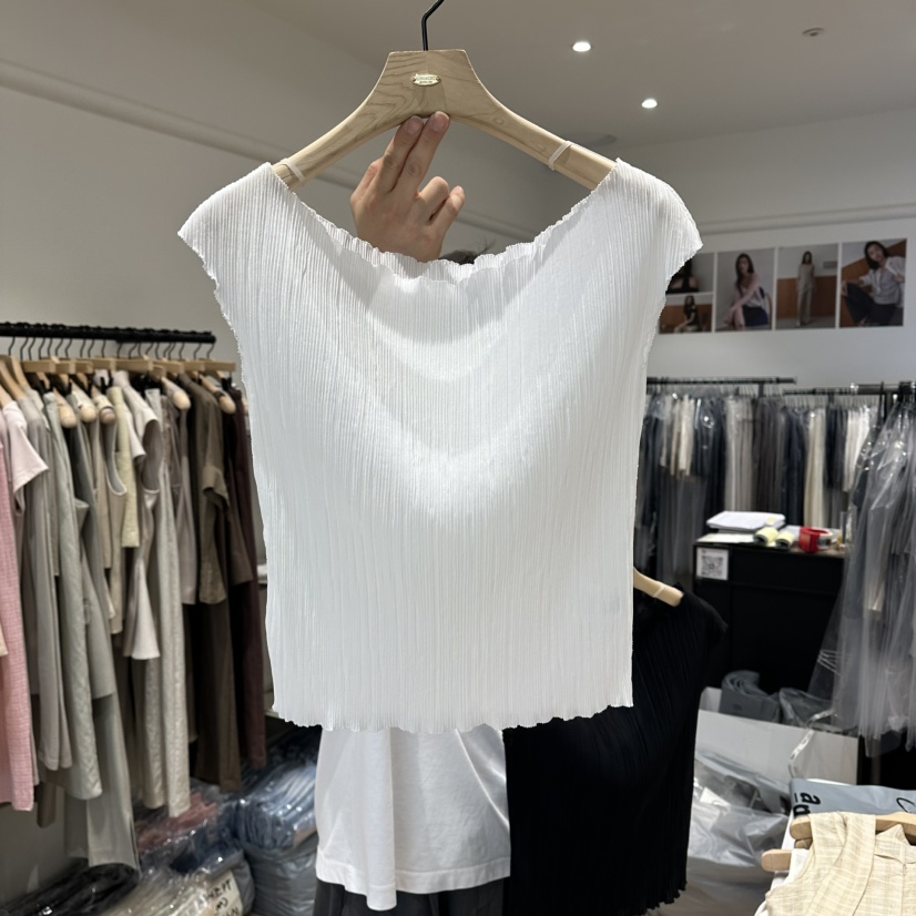 aube nunt東大門實拍韓國女裝新品26夏季熱賣吊帶背心褶皺aube nunt吊帶/背心圖色3
