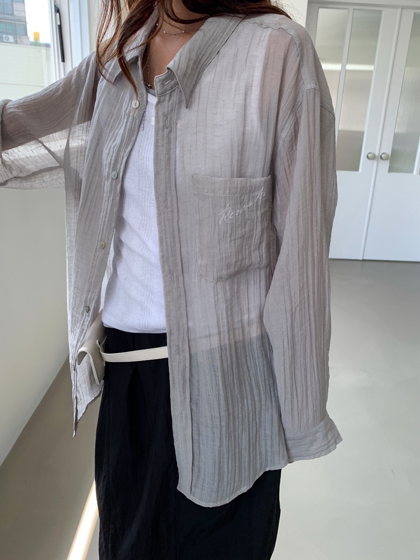 WEARABLE-L韓國東大門代購女裝新款熱賣時尚休閑襯衫蕾絲衫WEARABLE襯衫/蕾絲衫