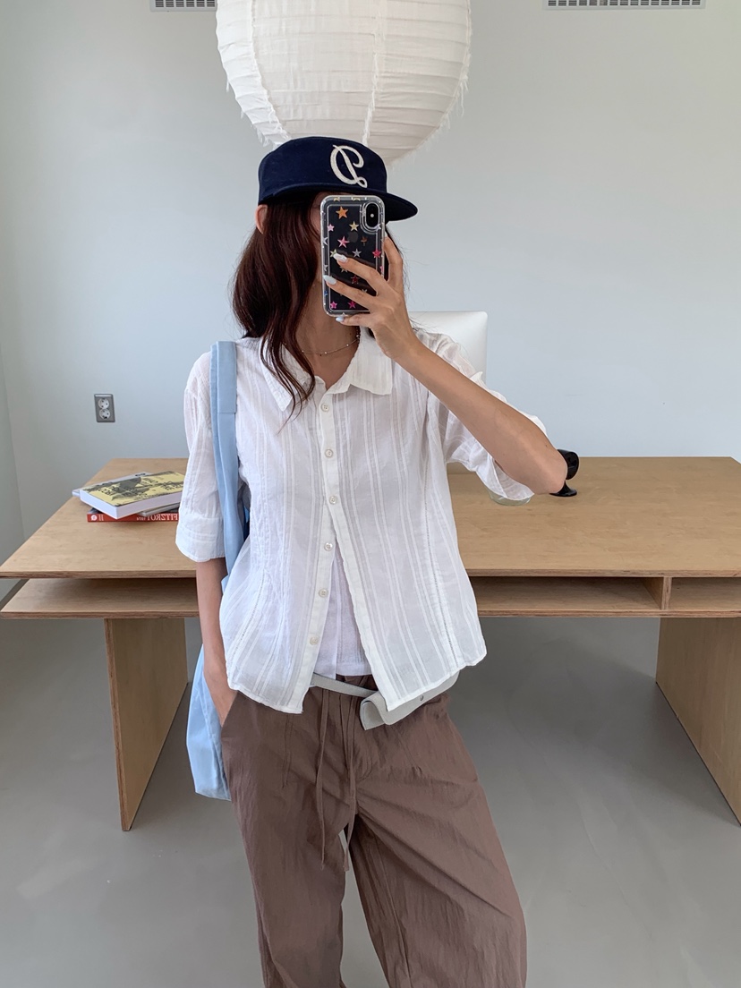 WEARABLE-L韓國直郵實拍女裝新品熱賣推薦休閑襯衫蕾絲衫WEARABLE襯衫/蕾絲衫