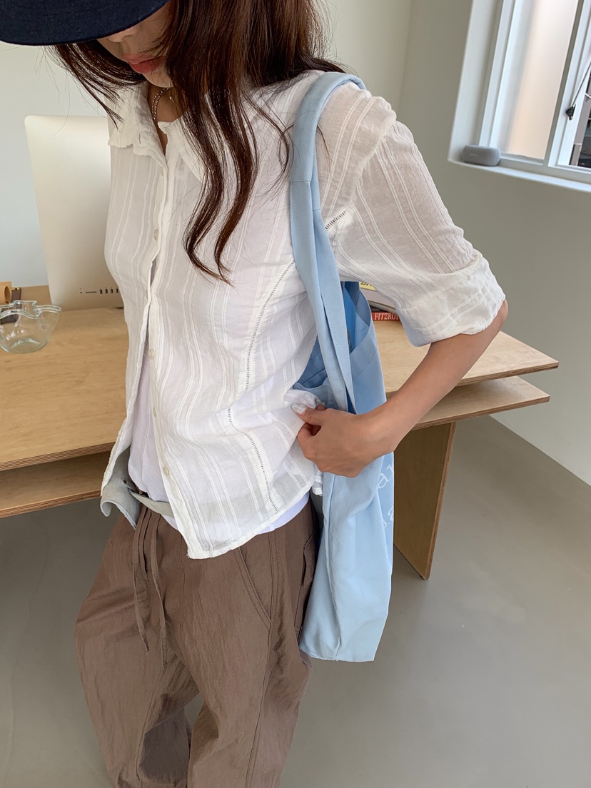 WEARABLE-L韓國直郵實拍女裝新品熱賣推薦休閑襯衫蕾絲衫WEARABLE襯衫/蕾絲衫