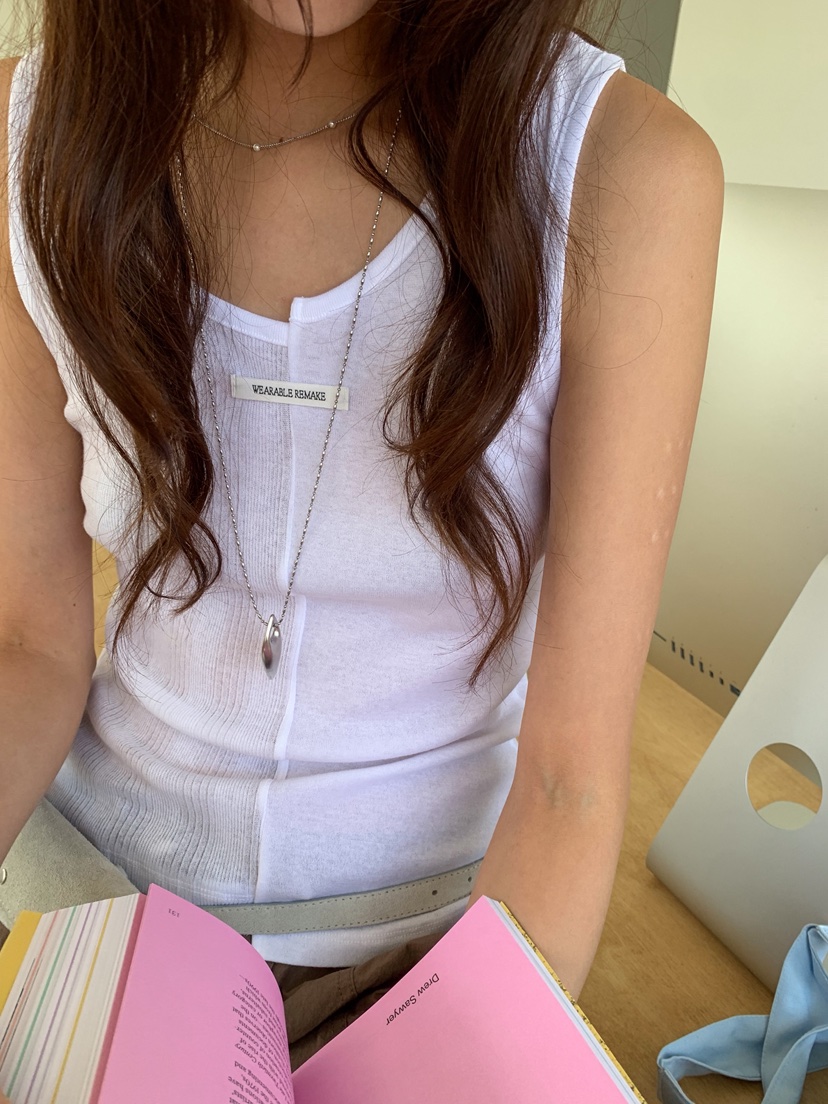 WEARABLE-L韓國東大門直郵女裝新款時尚吊帶背心開衩無袖WEARABLE吊帶/背心
