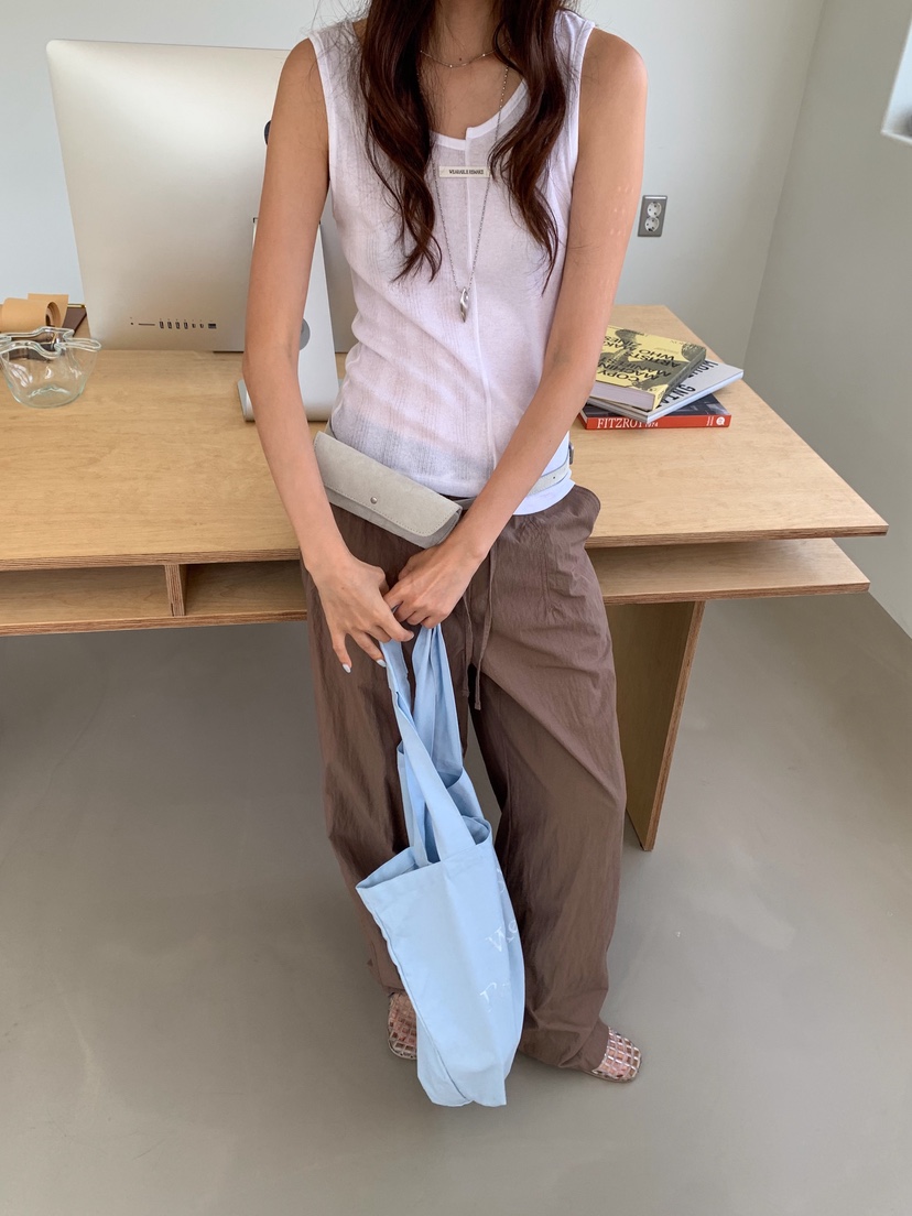 WEARABLE-L韓國東大門直郵女裝新款時尚吊帶背心開衩無袖WEARABLE吊帶/背心