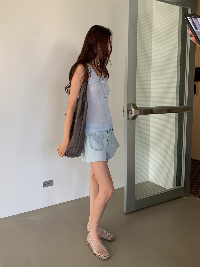 WEARABLE-L韓國東大門直郵女裝新款時尚吊帶背心開衩無袖WEARABLE吊帶/背心