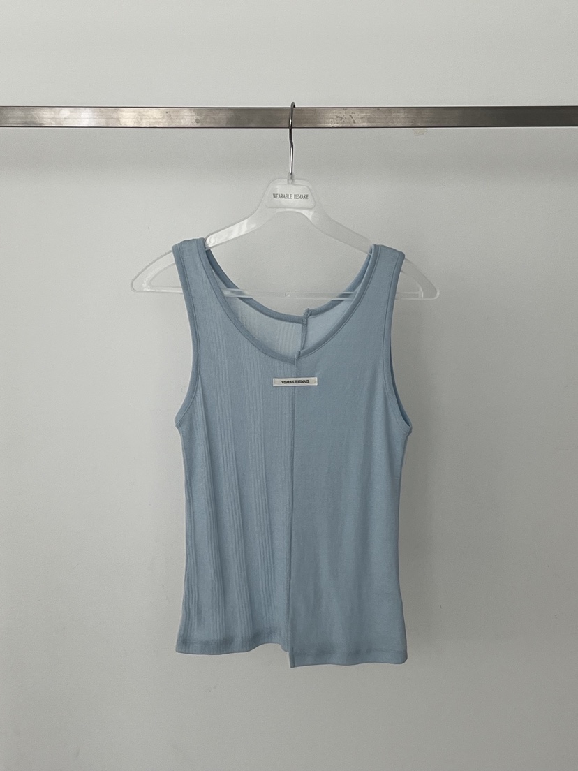 WEARABLE-L韓國東大門直郵女裝新款時尚吊帶背心開衩無袖WEARABLE吊帶/背心圖色1