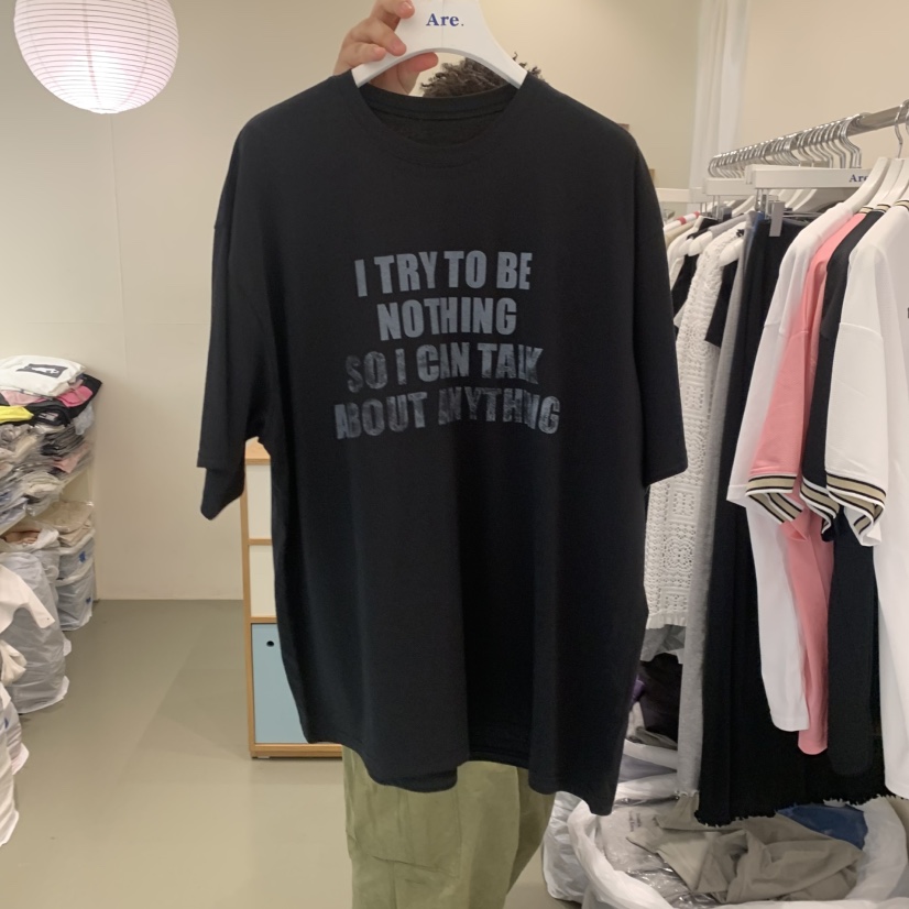 ARE韓國直郵實拍女裝新品推薦人氣26夏季時尚休閑熱賣T恤ARE YOU/ARET恤圖色2