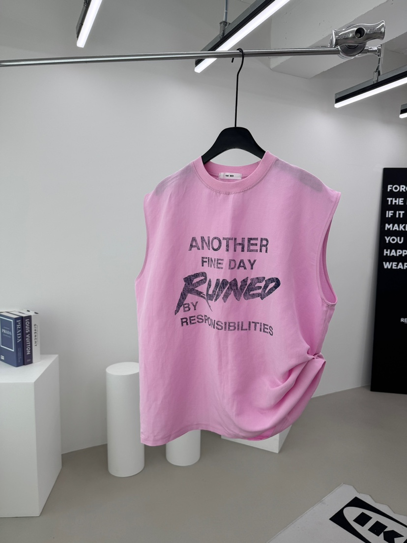 RED-A韓國直郵女士新款26夏季休閑時尚吊帶背心亞麻無袖RED-A吊帶/背心圖色2