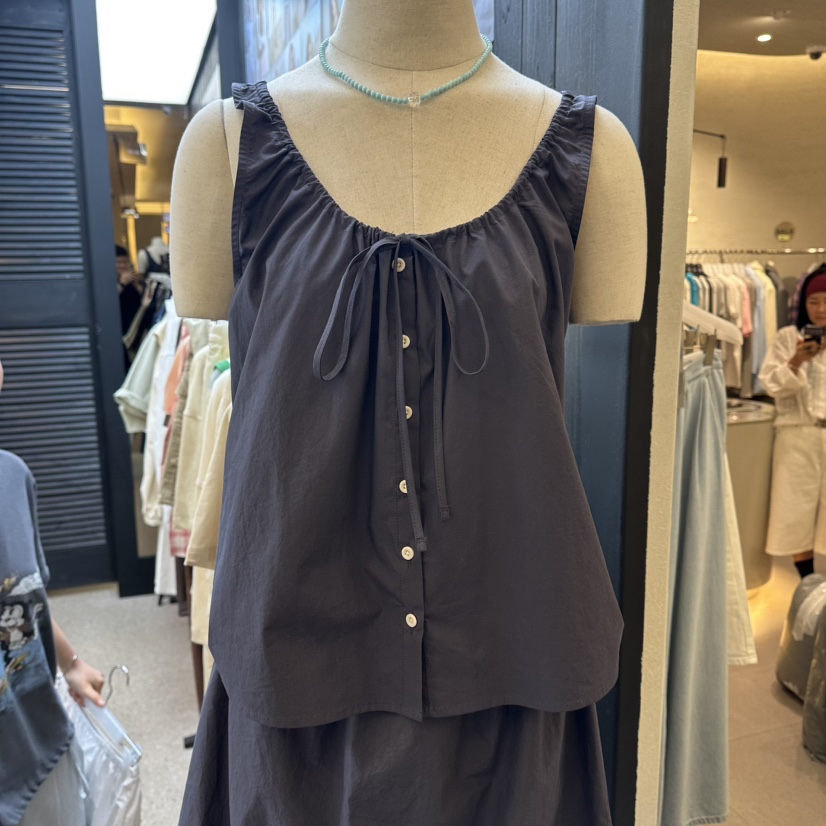 LE ETOILE韓國東大門代購女裝新品26夏季人氣吊帶背心無袖Le etoile吊帶/背心圖色1