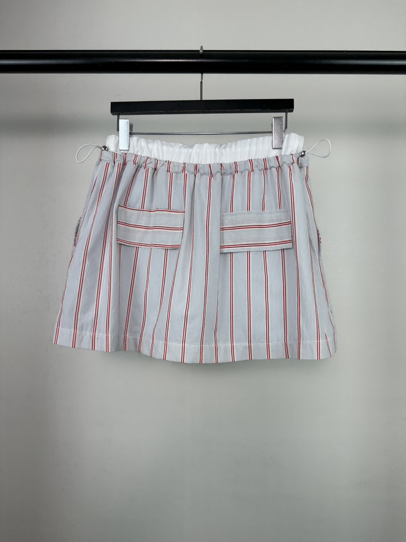 FEFFER韓國直郵女士新品時尚26夏季人氣推薦休閑裙褲條紋FEFFER裙褲