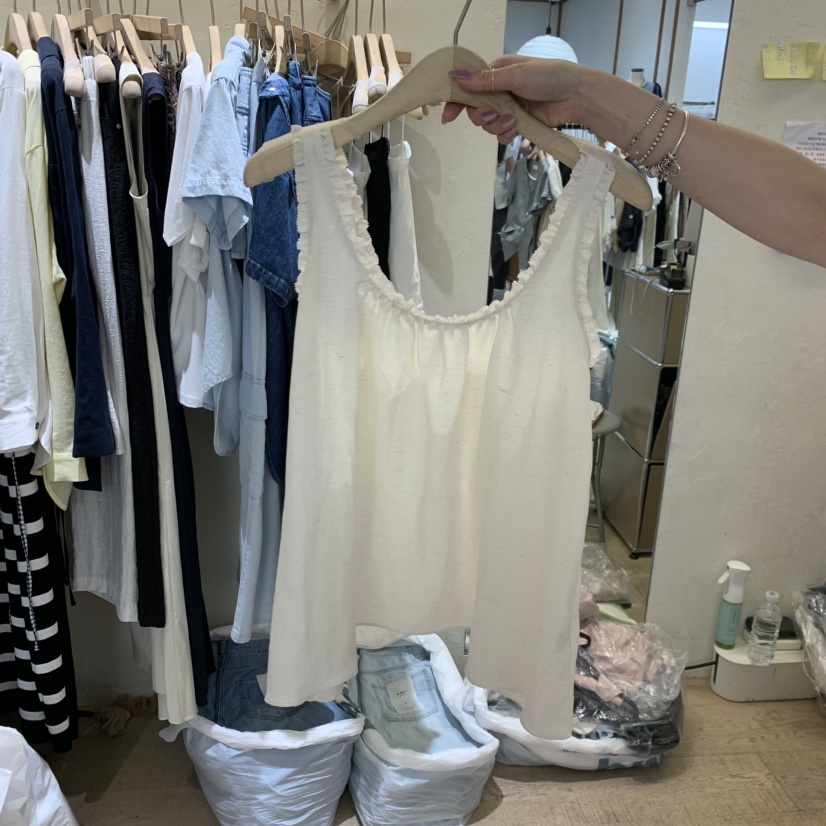 W AND J韓國代購女士新款推薦熱賣休閑26夏季時尚吊帶背心W AND J吊帶/背心圖色1