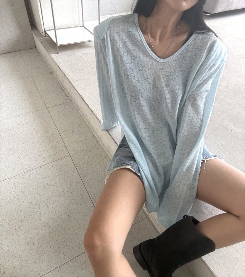 JOURNEY韓國東大門代購女士新品推薦26夏季人氣時尚長袖T恤JOURNEY長袖T恤圖色3