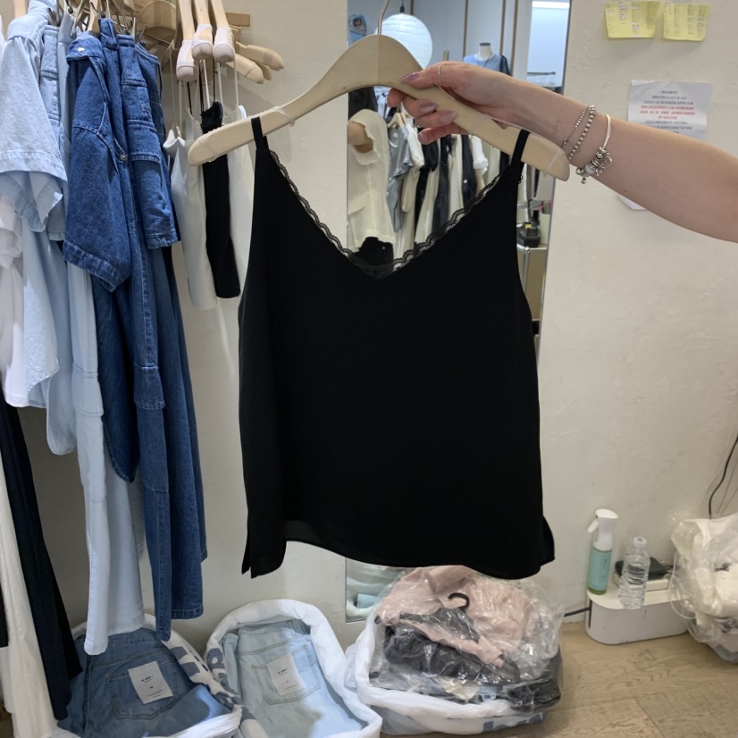 W AND J韓國直郵實拍女裝新品26夏季人氣休閑吊帶背心無袖W AND J吊帶/背心圖色2