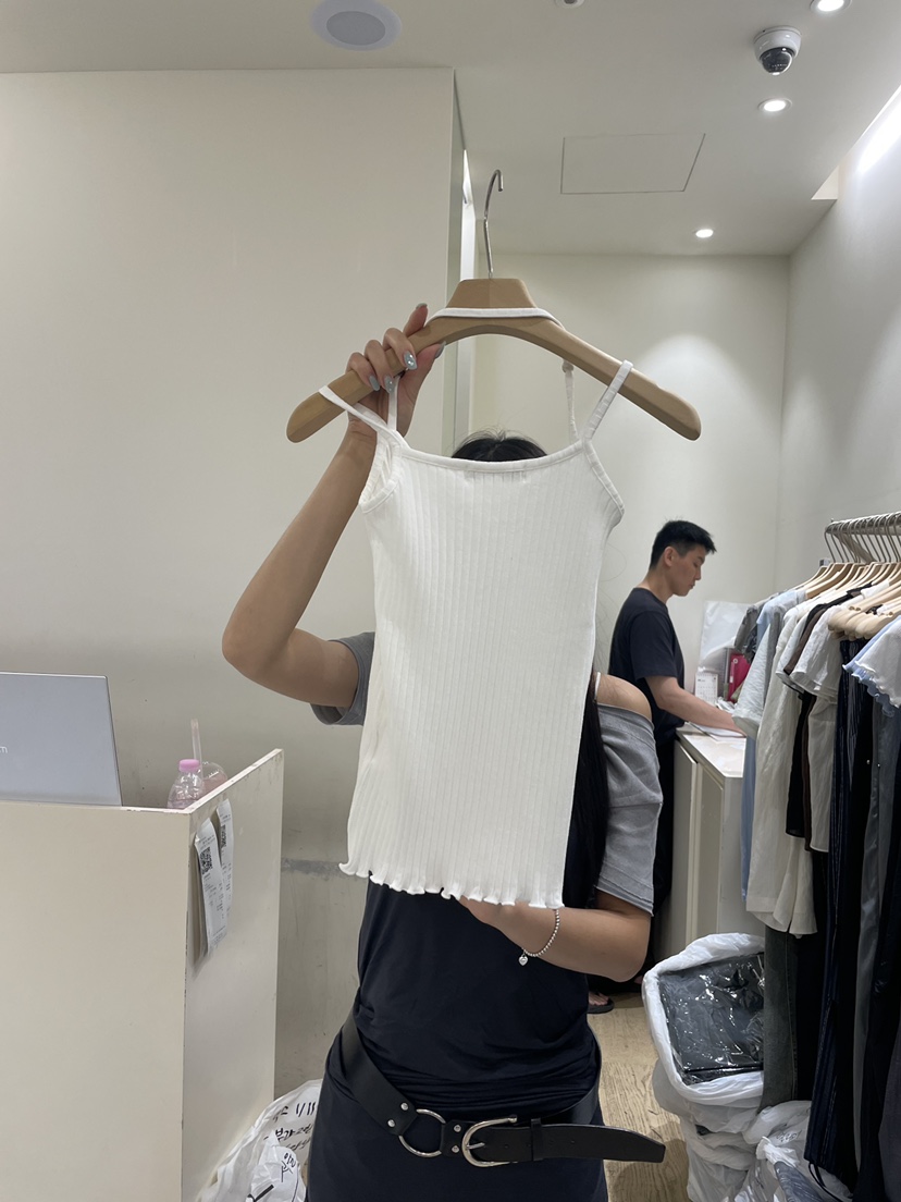 FLOWER-L韓國代購女士新品休閑推薦26夏季時尚熱賣吊帶背心FLOWER-L吊帶/背心