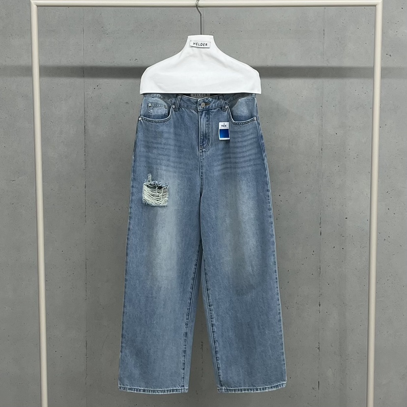 HELDER-P韓國直郵女裝新品熱賣26夏季休閑人氣推薦牛仔褲HELDER牛仔褲圖色1