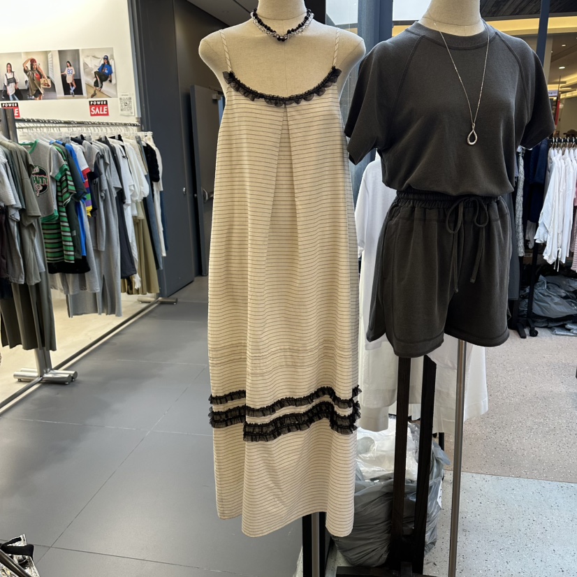 LE ETOILE韓國東大門直郵女裝新品推薦休閑連衣裙蕾絲長款Le etoile連衣裙圖色1