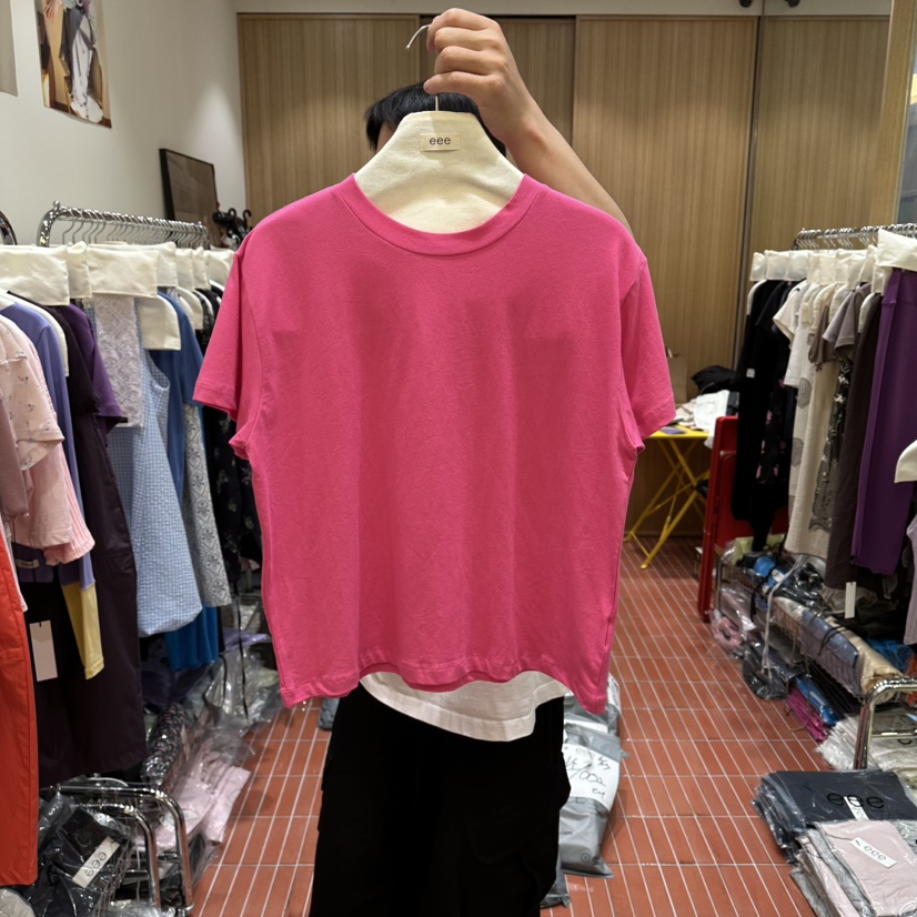 EEE韓國東大門直郵女士新品時尚人氣26夏季推薦休閑熱賣T恤EEET恤圖色1