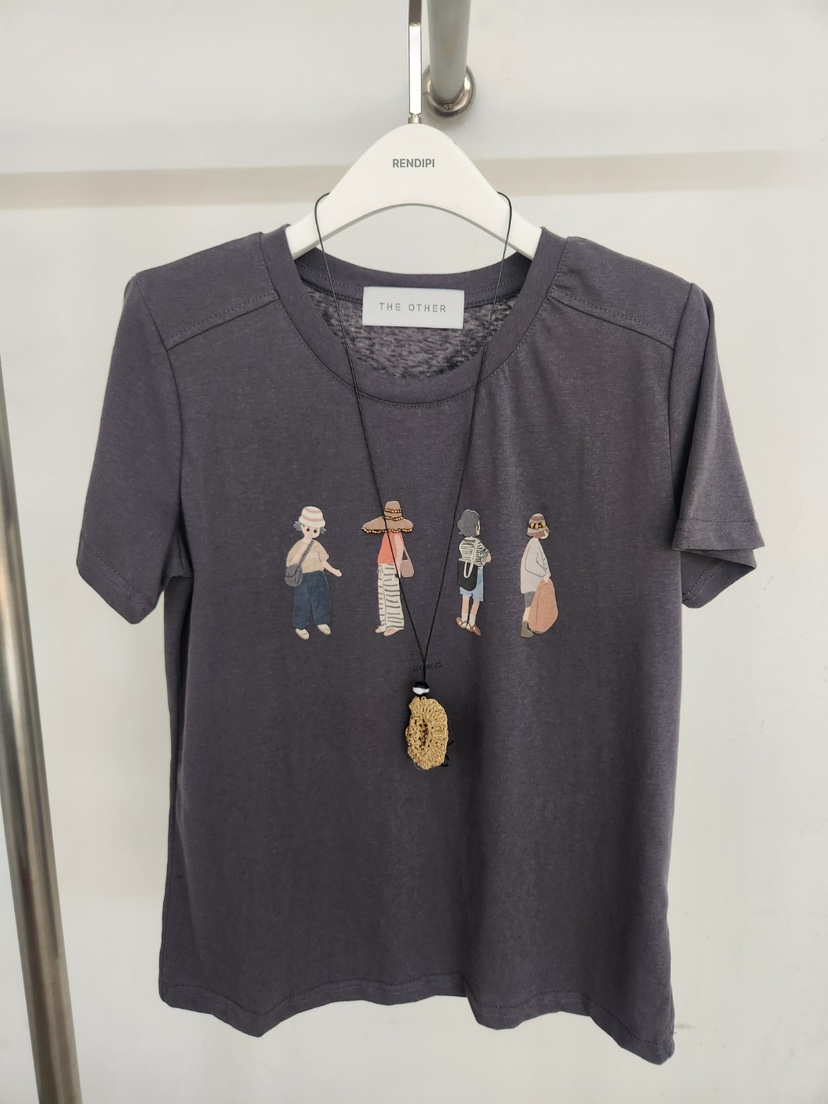 THE OTHER韓國直郵實拍女士新品推薦休閑熱賣26夏季T恤口袋THE OTHERT恤圖色3