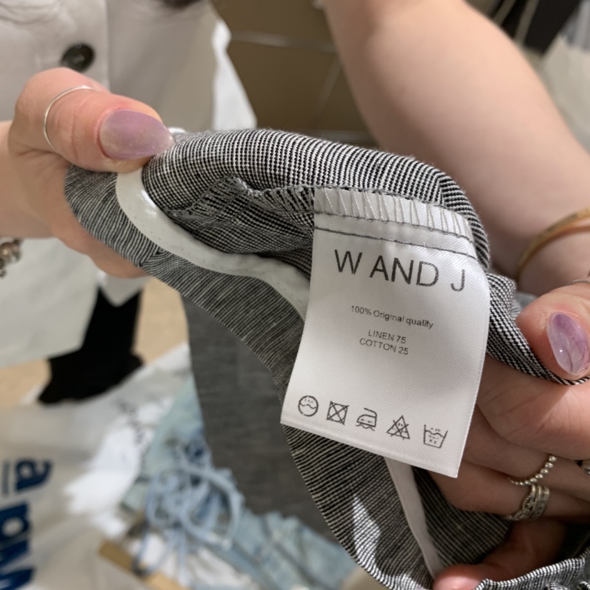 W AND J韓國直郵女裝新款休閑人氣26夏季推薦時尚夾克亞麻W AND J夾克
