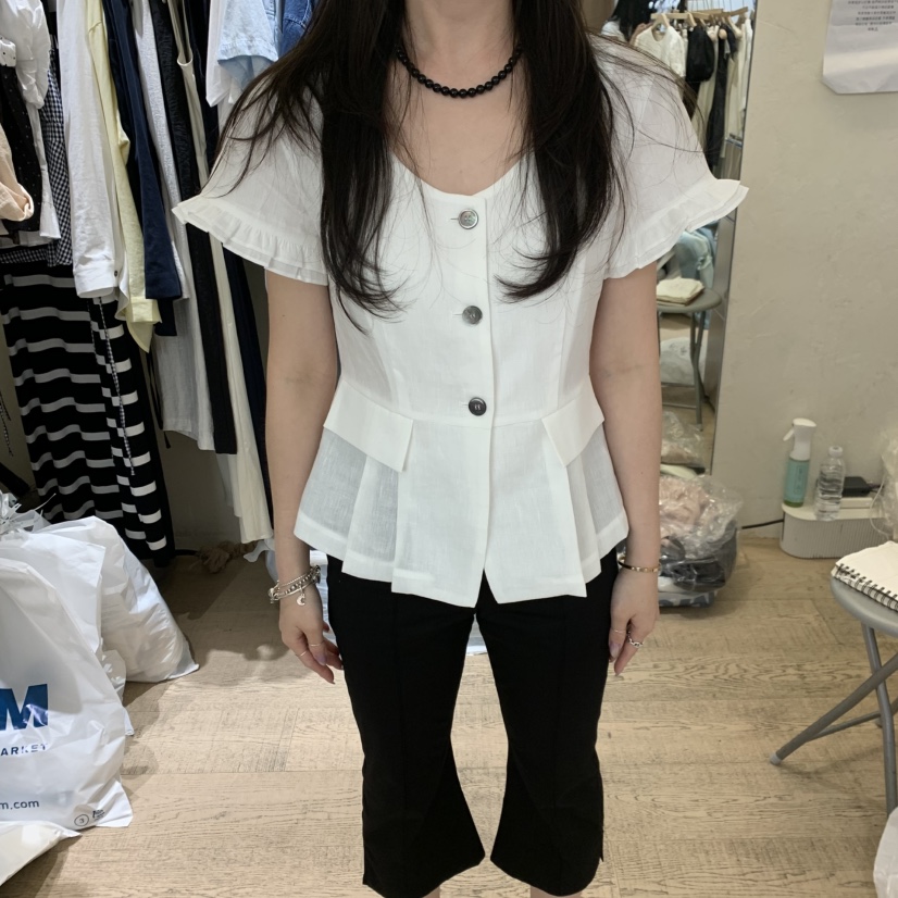 W AND J韓國直郵女裝新款休閑人氣26夏季推薦時尚夾克亞麻W AND J夾克圖色1