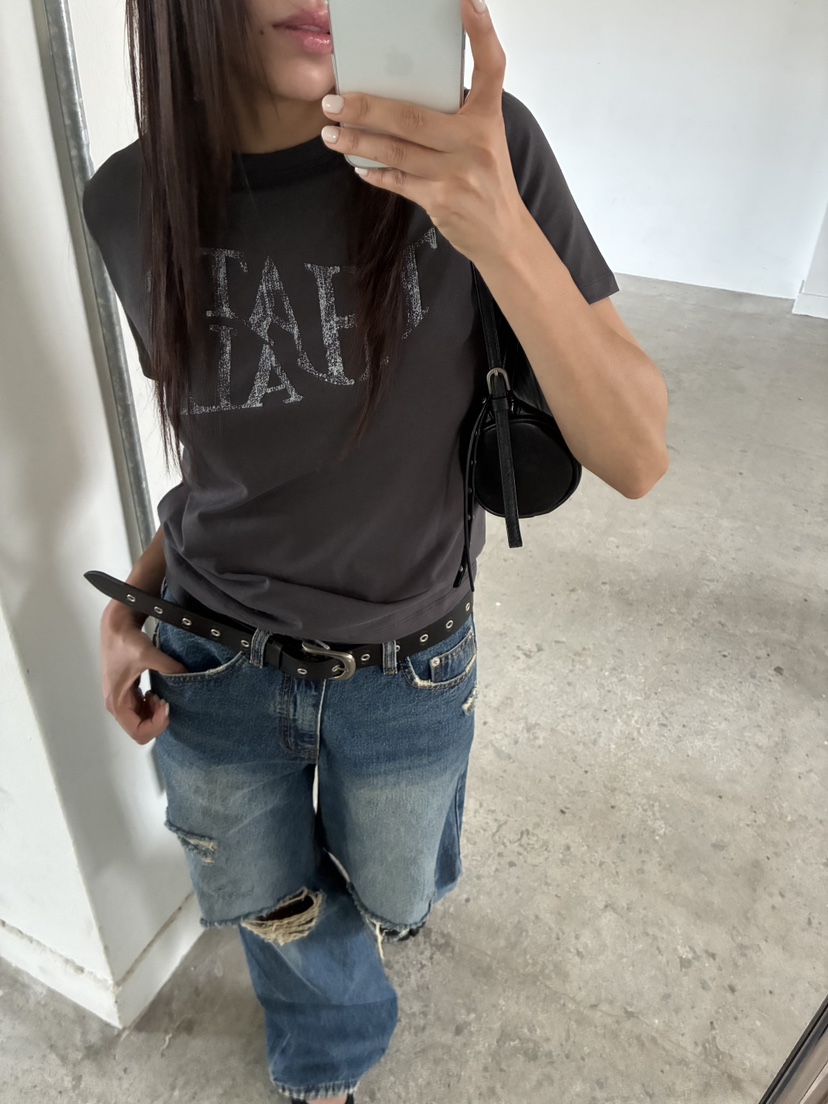 ACME韓國直郵實拍女裝新品人氣休閑時尚推薦26夏季熱賣T恤ACMET恤