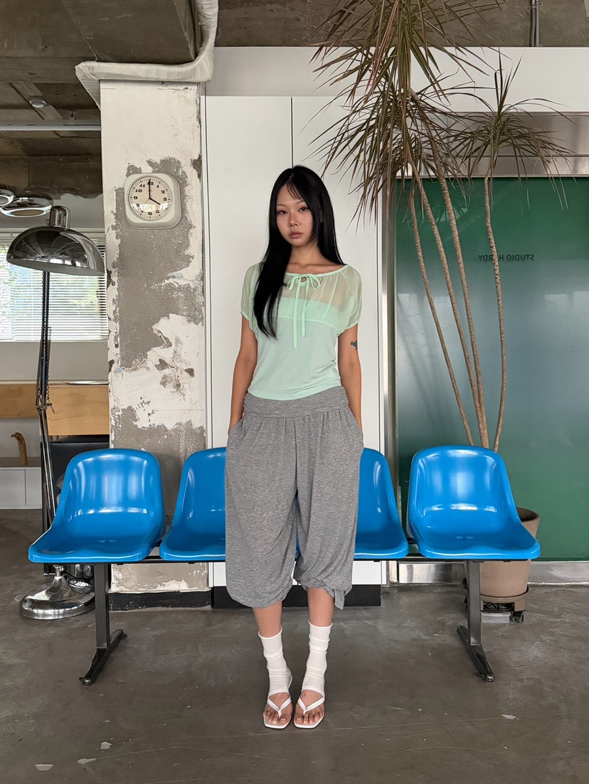 MORE THAN-P東大門實拍韓國女裝新款推薦襯衫蕾絲衫褶皺MORE THAN襯衫/蕾絲衫